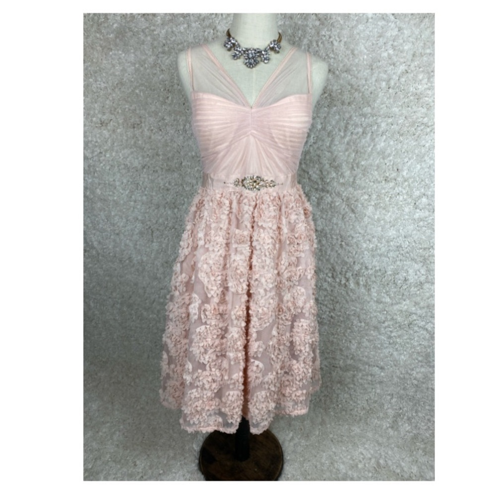 Adrianna papell pink dress size 4